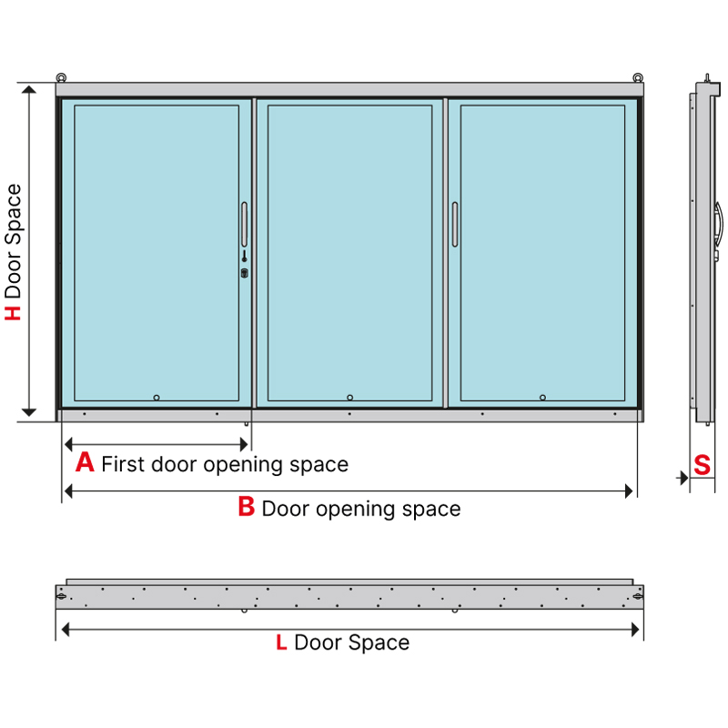 Three wings door 2064